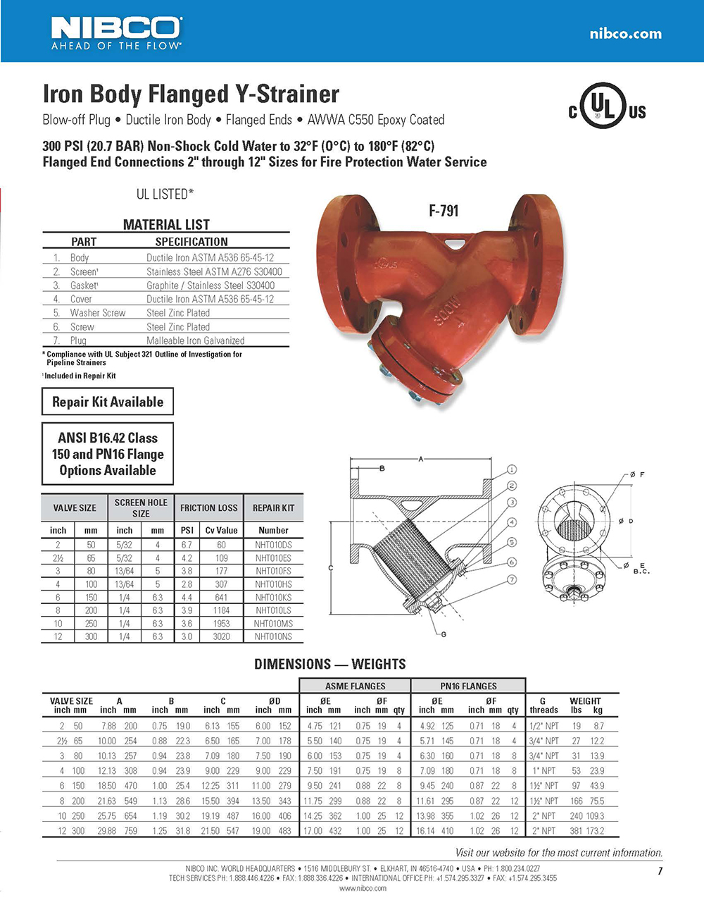 Strainer F-791 300psi