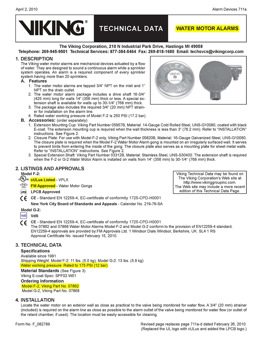 Viking_F-2_Water_Moter Alarm_07862